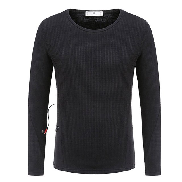 KIHOUT Spring Winter Womens Tops Plush Heating Loose Long Sleeve Round Neck Blouse Casual Solid Color Tops Blouse