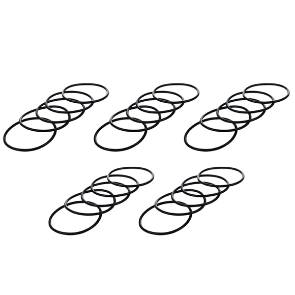 25Pcs 66mm x 60mm x 3mm Mechanical Black Rubber O Ring Oil Seal Gaskets