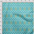 thumbnail image 3 of oneOone Polyester Lycra Fabric Paisley & Chevron Ikat Print Fabric BTY 56 Inch Wide, 3 of 4
