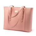 thumbnail image 1 of Professional Laptop Purse Tote Bag with Padded Compartment Fits Up to 15.6 Inch Computer N1-Pink, 1 of 5