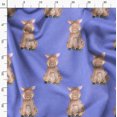 thumbnail image 3 of Soimoi Purple Silk Fabric Pig Animal Print Fabric by Yard 42 Inch Wide, 3 of 5