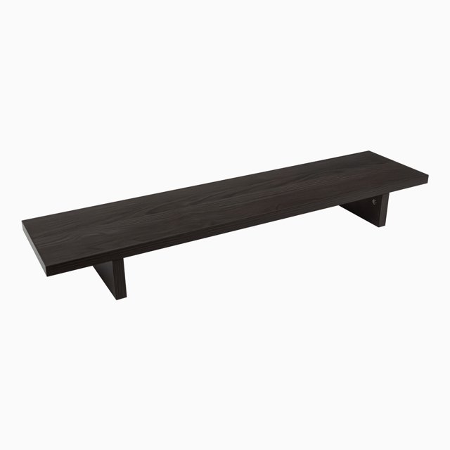 Desky Minimal Monitor Stand - Burnished Wood Laminate