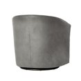 thumbnail image 2 of Comfort Pointe Elizabeth Fauteuil d'Appoint Pivotant en Microfibre Gris Cendre, 2 of 7