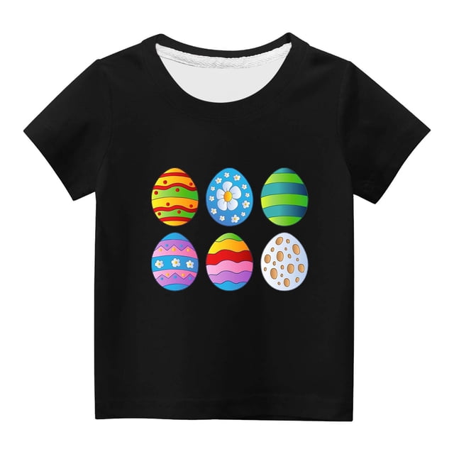 Chandails pour Filles Tout-Petits Enfants Garçons Filles Mignon Col Rond Imprimé Manches Courtes Haut