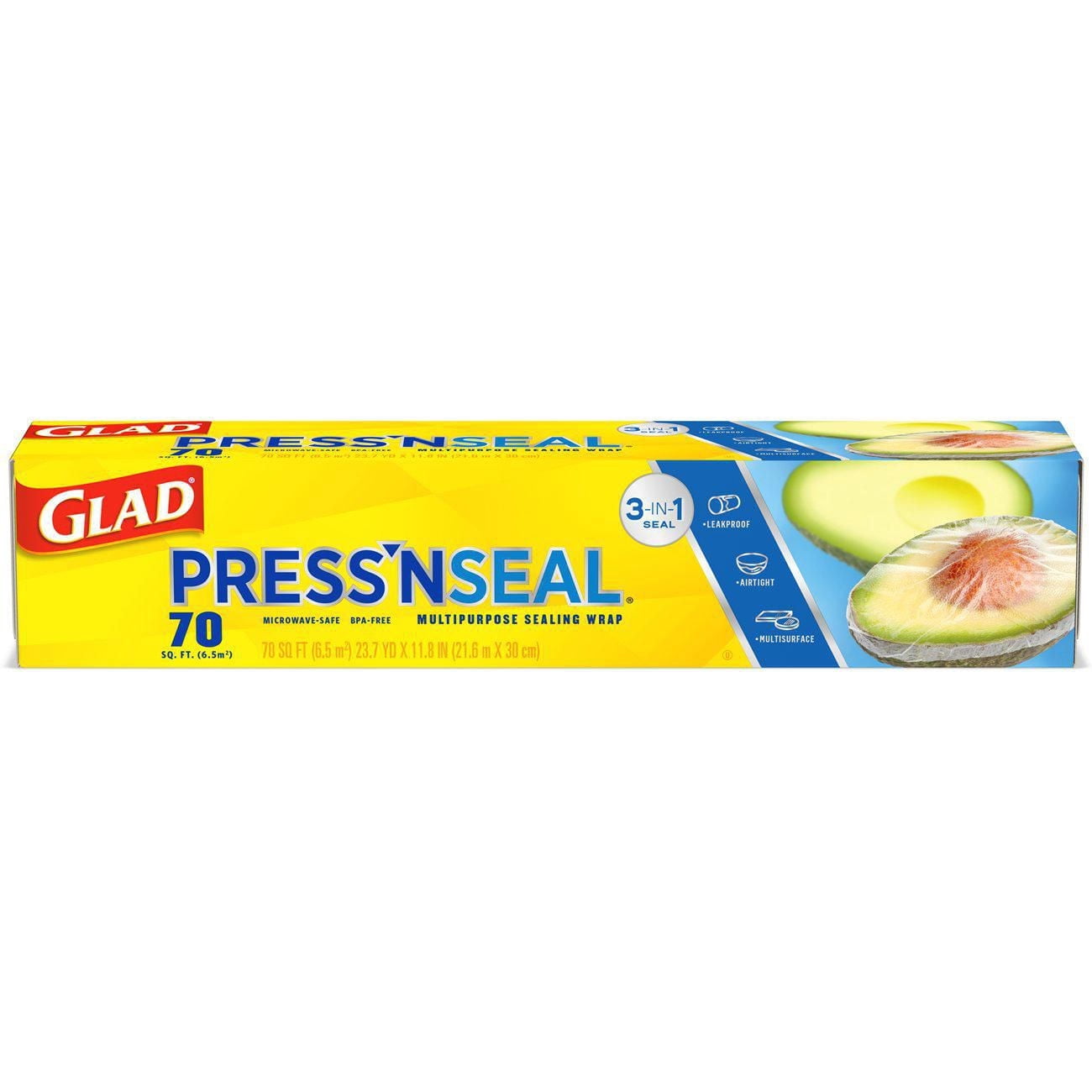 Glad Press’n Seal Wrap, 70 Square Foot Roll