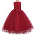 thumbnail image 2 of KAWELL Robe Princesse Lilas pour Fille, Robe de Bal en Tulle Brodé pour Enfants, 2 of 4