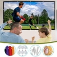 thumbnail image 4 of Projector for Outdoor Movies with Screen Metal Curtain Projection Screen 60 Inch, Washable Projector Screen 16:9 Foldable Portable Projector Movies Screen for Home Outdoor Indoor, 4 of 7