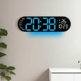 thumbnail image 5 of TACILIP Alarm Clock, 17.3-inch Living Room Wall Clock with Multifunctional LED Electronic Clock Large Size Alarm Clock Temperature and Humidity Clock, Gifts for Her, 5 of 5