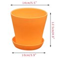 thumbnail image 4 of RYRDWP 3 Pcs Pot Ouvert Résine PP Balcon Plante Verte Jardinage Taille Haute Long Pot, 4 of 5