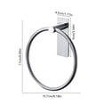 thumbnail image 3 of Brushed Towel Ring, Hand Towel Holder for Bathroom, Self Adhesive Hand Towel Rings for Bath, Kitchen, RV, No Drill Hole, 3 of 6