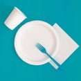 thumbnail image 2 of Unique Industries Teal Solid Rectangular Plastic Tablecloths, 54" x 108", 2 of 3