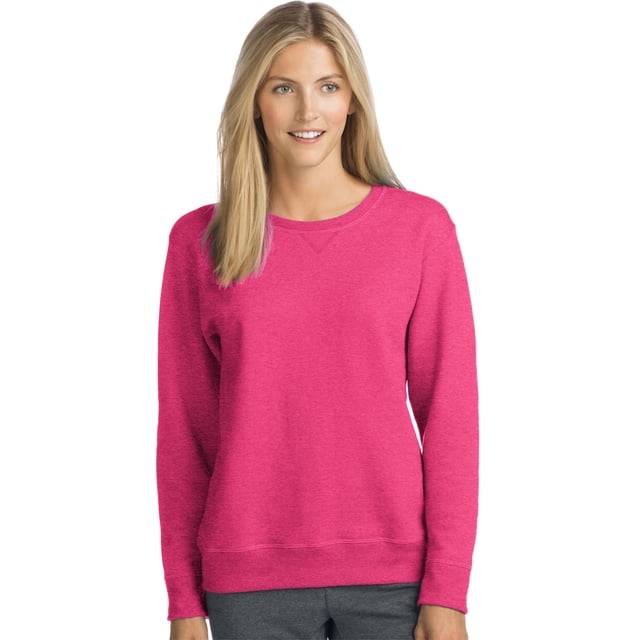 Hanes Womens ComfortSoft EcoSmart Crewneck Sweatshirt, M, M