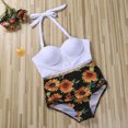 thumbnail image 4 of EYIIYE Women Flower Print Bikini Set High Waist Swimming Suits, 4 of 5
