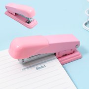 PEONAVET ABS Stapler Macaron Color Stapler Multi Functional Stapler for Easy Binding Comfortable Grip Suitable for Office Use Student Stapler