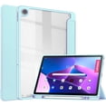 thumbnail image 1 of KOMI Tablet PC Case Case Compatible with Lenovo Tab M10 Plus (Gen 3 2022) 10.6"Tablet Case, TPU Slim Cover Auto Wake/Sleep Smart Case with Clear Transparent Back Shell Back tablet protection Sky Blue, 1 of 5