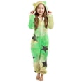 thumbnail image 1 of EGNMCR Combinaison Fille à Manches Longues Combinaison à Manches Longues à Capuche Pyjama Combinaison Décontractée d'Hiver Chaude Combinaison de Nuit Fille Combinaison en Polyester, 1 of 5