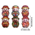 thumbnail image 3 of Penkiiy Enveloppes Rouges Chinoises pour le Nouvel An Serpent 2025, Argent Porte-Bonheur de Poche Rouge Cadeaux Hongbao pour le Nouvel An Lunaire, Anniversaire, Mariage, Design Mignon et Adorable - 6 Pcs, 3 of 9