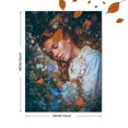 thumbnail image 3 of Romantic Woman In Flowers Canvas Wall Art 15.75x11.81 Inches, 3 of 8