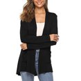 thumbnail image 3 of Wangsaura Women Simple Style Cardigan, Solid Color Long Sleeve Knitwear, 3 of 6