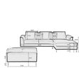 thumbnail image 4 of Velago OLLON Modern Right-Facing Genuine Leather Sectional Sofa Set, 4 of 8