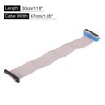 thumbnail image 2 of Unique Bargains 40Pin Flat Ribbon Cable Grey DB37 Male to FC-40P 2.54mm Pitch 30cm Length DB Serial Port Cable with 2 Screws, 2 of 5