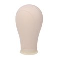 thumbnail image 1 of 21”” Cork Canvas Block Head Mannequin Head Wig Display Styling Head Manikin Canvas Head”, 1 of 7