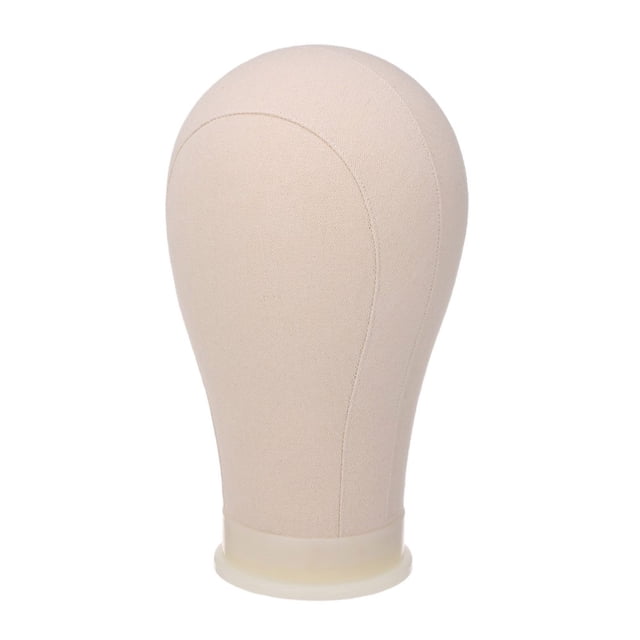 21”” Cork Canvas Block Head Mannequin Head Wig Display Styling Head Manikin Canvas Head”