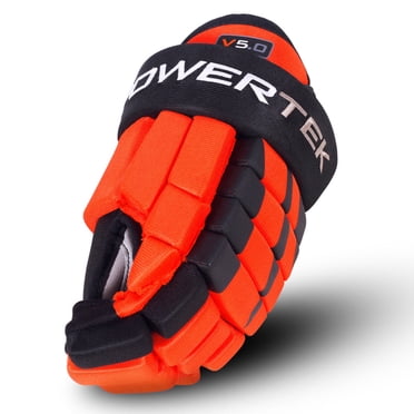 Powertek V5.0 Gants de Hockey pour Jeunes – 8 Pieds'/orange