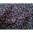 thumbnail image 4 of oneOone Silk Tabby Fabric Geometric Block Printed Craft Fabric BTY 42 Inch Wide, 4 of 4