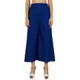 thumbnail image 1 of Bimba Women Flaired Rayon Plain Elastic Waist Wide Leg PalazzoCustom Pants, 1 of 6