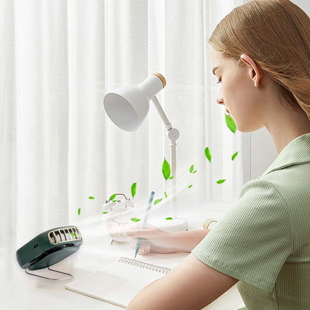Mini Ventilateur Suspendu Portable Rechargeable par USB avec Cordon Ajustable - Ventilateur Mains Libres à 3 Vitesses pour un Confort de Refroidissement Intérieur et Extérieur