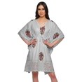 thumbnail image 1 of Moomaya Cutwork Lace Beach Kaftan For Women Printed Bikini Caftan Plus Size, 1 of 4