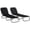 Black, variant on Outsunny Folding Outdoor Lounge Chair Set of 2, Adjustable Backrest, Blue