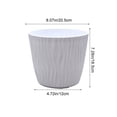 thumbnail image 3 of Dvkptbk Ripples Circular Flowerpot Potted Home Gardening Balcony Succulents Plants Pot organization and storage, 3 of 6