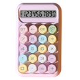 thumbnail image 1 of Typewriter Style Calculator Mechanical Calculator Retro Typewriter Style 10-digit Calculator with Lcd Display for School Office Round Button, 1 of 1