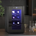 thumbnail image 2 of HOMCOM Réfrigérateur à Vin Autonome, 8 Bouteilles, Frigo à Vin Silencieux, 2 of 10