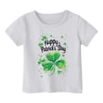 thumbnail image 4 of FhsagQ The 7th Of July Fille Enfant Pâques Mignonne Saint Pat Col Rond Manches Courtes Tee Été Décontracté T-Shirt Petite Fille The 7th Of July T-Shirts Taille 7/8 Pâques Blanc 10-11 Ans, 4 of 4