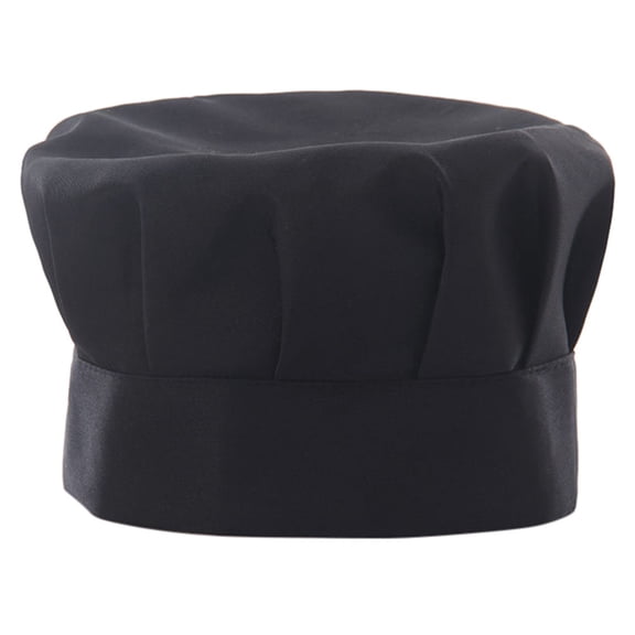 Adjustable Chef Hat - Polyester/Cotton, Elastic Back, One Size - for Kitchen/Commercial Use
