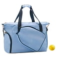 thumbnail image 4 of Lipstore Sac pour Raquette de Pickleball Sac Bandoulière avec Fermeture Éclair Sac de Transport Portable Ajustable Bleu Ciel, 4 of 7