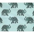 thumbnail image 4 of oneOone Cotton Flex Fabric Elephant Block Printed Fabric 1 Yard 40 Inch Wide, 4 of 4