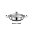 thumbnail image 3 of Noehoiugi Alloy Pan,Double Handle Non Stick Titanium Pans For Cooking,Ultra-Durable,Scratch-Resistant,Even Heating Frying Pans,Compatible With All Cooktops,With Lid, 3 of 7