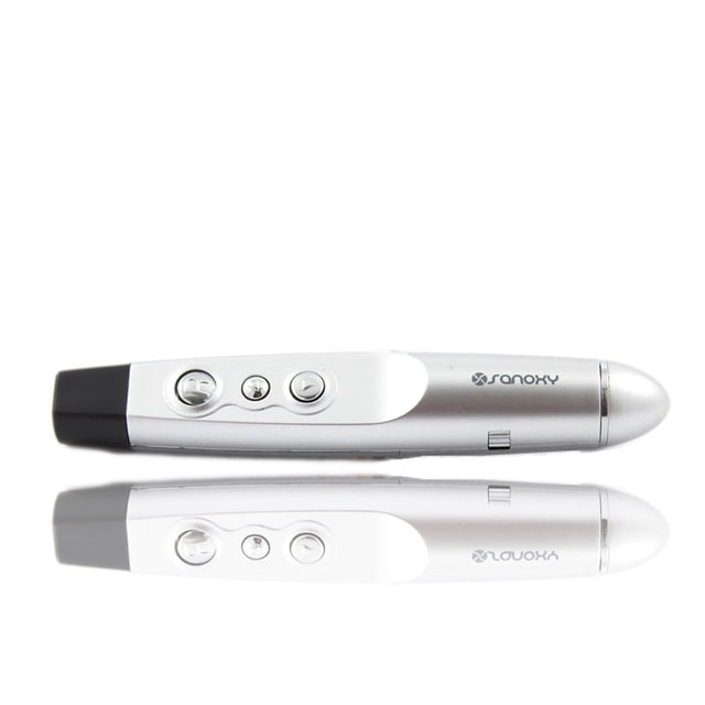 SANOXY Télécommande de Présentation USB Sans Fil de Base, Clic, Stylo Pointeur Lumineux Laser pour Conférence