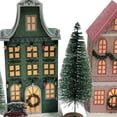 thumbnail image 4 of Holiday Time 5 Pack Village Set Decor, Tinsel Tree & Paper House Decor Set, 4 of 6