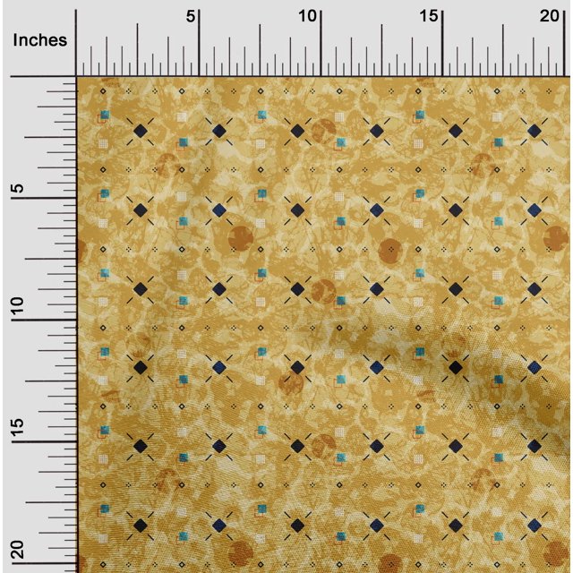 oneOone Viscose Chiffon Pale Orange Fabric Geometric Sewing Craft Project Fabric Prints By Yards 42 Inches Wide