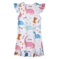 thumbnail image 3 of MIASHUI Robe de Fête Décontractée pour Filles, Robe pour Tout-Petits et Enfants, Tenue Mignonne et Fluide pour le Jeu Quotidien, Rose, 9-10 Ans, 3 of 6