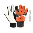 thumbnail image 4 of Youth Rubber Grip Goalkeeper Gloves Wallop Resistant Football Soccer Training Protective Sports Gear in Small Medium Large Sizes, 4 of 7
