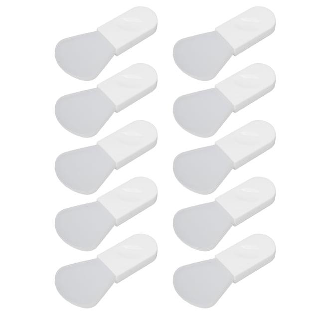 ANGGREK Applicator, Portable 10Pcs Comfortable Small Silicone Brush With Short Handle For Facial Beauty