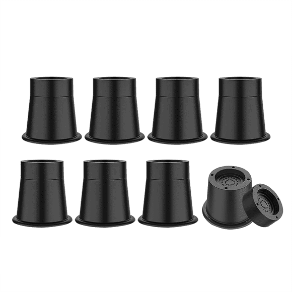 3 Inch Bed Risers Heavy Duty Furniture Riser, Bed Lifts Risers, Bed Elevator Supports Up to 6,000 Lbs 8 Pack