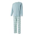 thumbnail image 4 of SUNSIOM Family Matching Christmas Pajamas, Christmas Tree Print/Solid Long-Sleeved Tops + Trousers/One-Piece Jumpsuit/Dog Clothes, 4 of 10