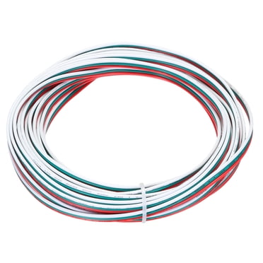 Unique Bargains Fil Électrique 3 Conducteurs de Calibre 20 Câble en Cuivre Étamé 25 Pieds Brin pour Rubans DEL Lampes Câblage Résidentiel